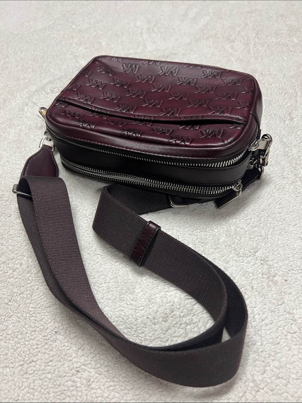 MICHAEL MICHAEL KORS Bryant Medium Burnished Leather Camera Crossbody Bag - Picture 5 of 9